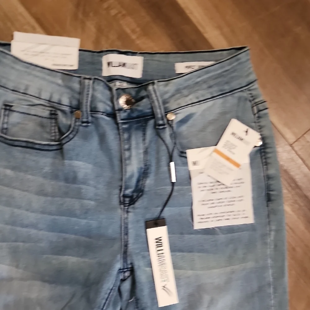 William Rast Perfect Skinny Jeans Size 24 Dark Wash Stretch Denim - Picture 2 of 11